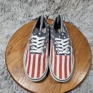 Vans Era Van Doren M8 W9.5 Shoes Red White Blue American Flag Sneakers Shoes